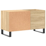 Platenkast 85x38x48 cm bewerkt hout sonoma eikenkleurig