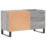 Platenkast 85x38x48 cm bewerkt hout grijs sonoma eikenkleurig