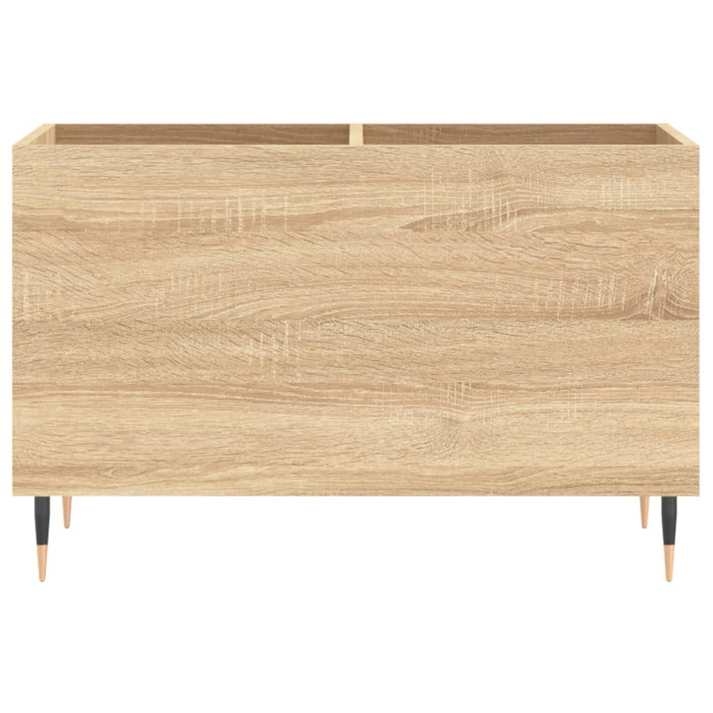 Platenkast 74,5x38x48 cm bewerkt hout sonoma eikenkleurig