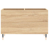 Platenkast 74,5x38x48 cm bewerkt hout sonoma eikenkleurig