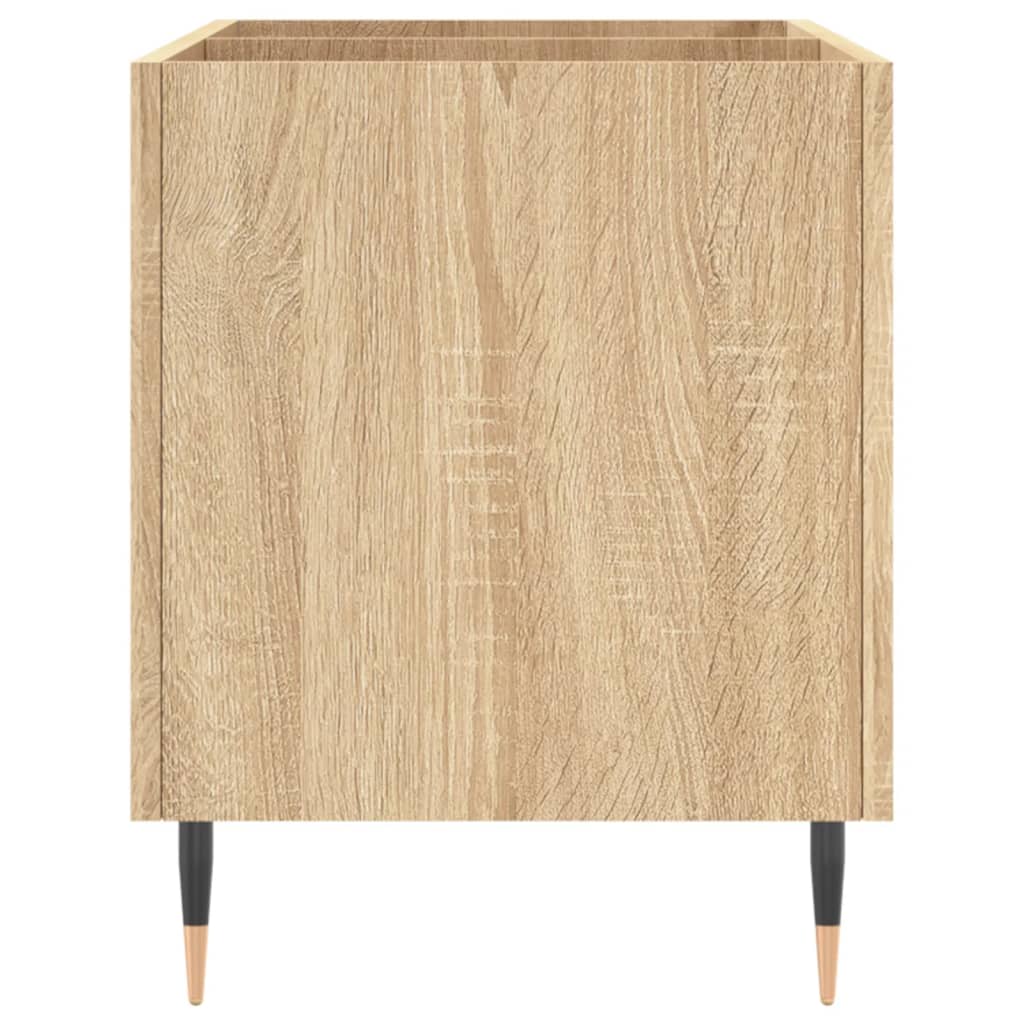 Platenkast 74,5x38x48 cm bewerkt hout sonoma eikenkleurig