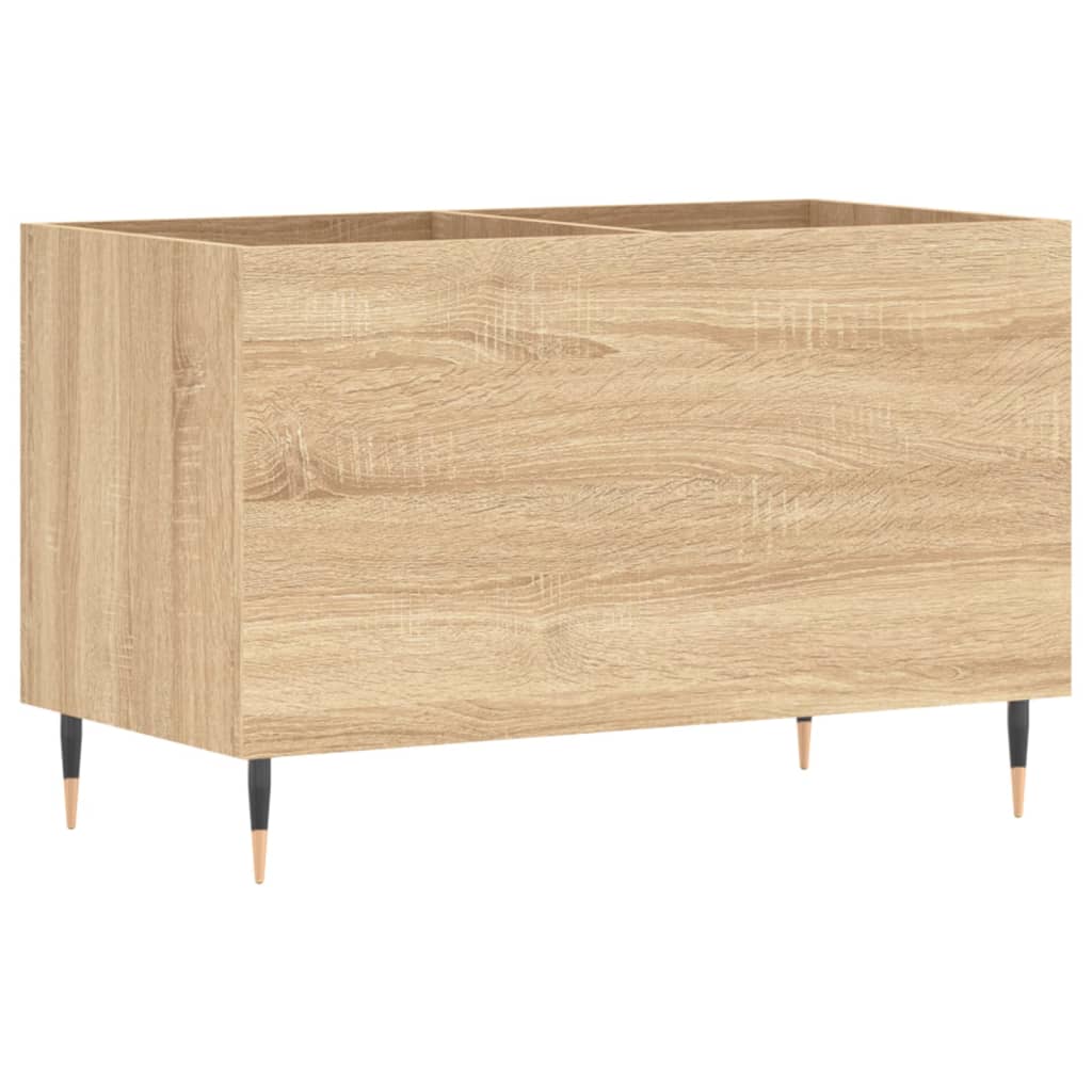 Platenkast 74,5x38x48 cm bewerkt hout sonoma eikenkleurig