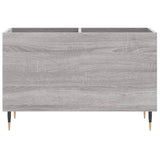 Platenkast 74,5x38x48 cm bewerkt hout grijs sonoma eikenkleurig