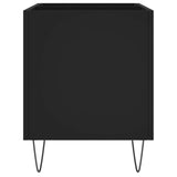 Platenkast 74,5x38x48 cm bewerkt hout zwart