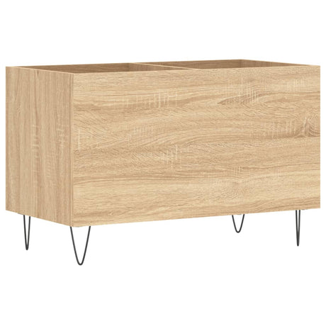 Platenkast 74,5x38x48 cm bewerkt hout sonoma eikenkleurig