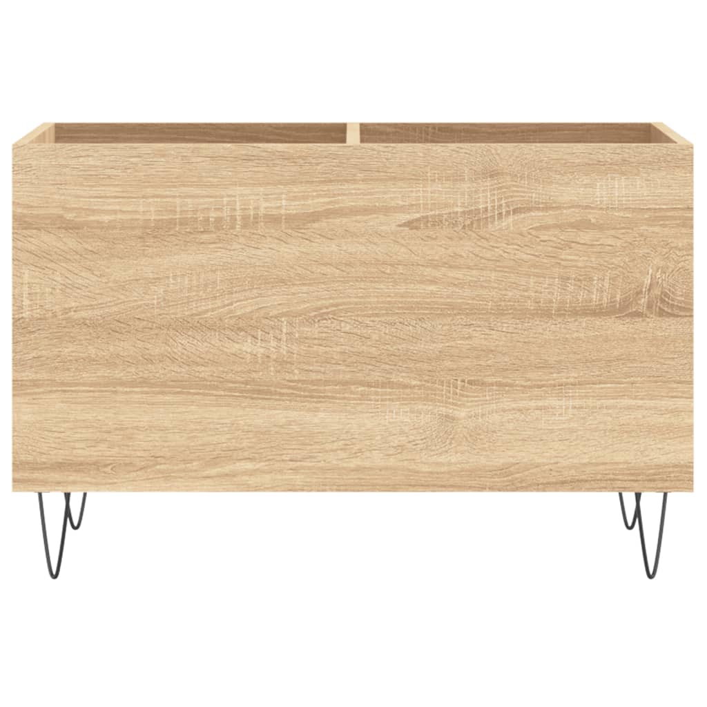 Platenkast 74,5x38x48 cm bewerkt hout sonoma eikenkleurig