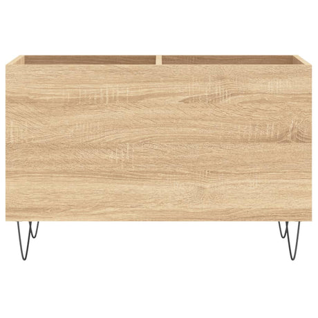 Platenkast 74,5x38x48 cm bewerkt hout sonoma eikenkleurig