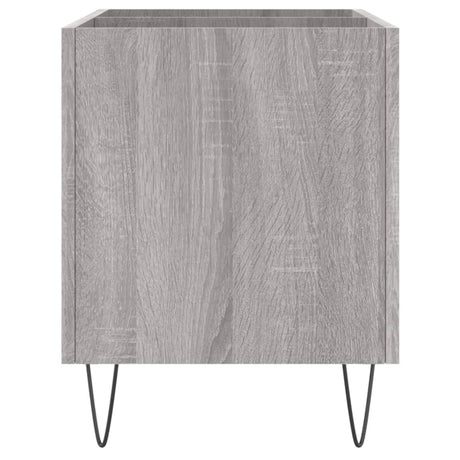 Platenkast 74,5x38x48 cm bewerkt hout grijs sonoma eikenkleurig