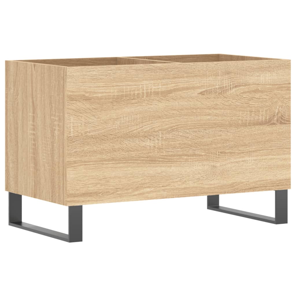 Platenkast 74,5x38x48 cm bewerkt hout sonoma eikenkleurig