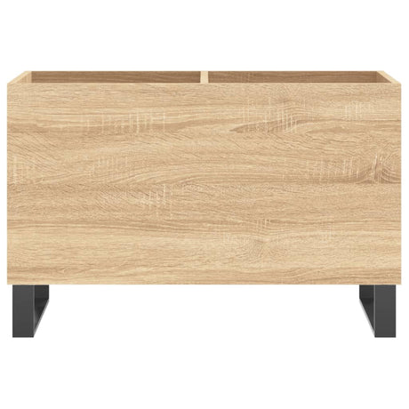 Platenkast 74,5x38x48 cm bewerkt hout sonoma eikenkleurig