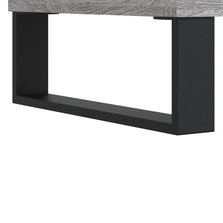 Platenkast 74,5x38x48 cm bewerkt hout grijs sonoma eikenkleurig