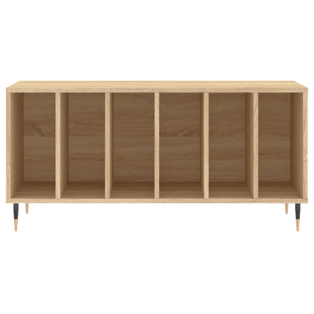 Platenkast 100x38x48 cm bewerkt hout sonoma eikenkleurig