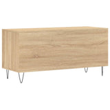 Platenkast 100x38x48 cm bewerkt hout sonoma eikenkleurig