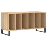 Platenkast 100x38x48 cm bewerkt hout sonoma eikenkleurig