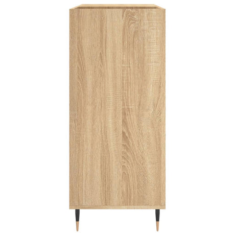 Platenkast 84,5x38x89 cm bewerkt hout sonoma eikenkleurig