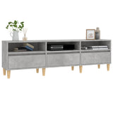 Tv-meubel 150x30x44,5 cm bewerkt hout betongrijs