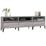 Tv-meubel 150x30x44,5 cm bewerkt hout grijs sonoma eikenkleurig