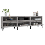 Tv-meubel 150x30x44,5 cm bewerkt hout grijs sonoma eikenkleurig