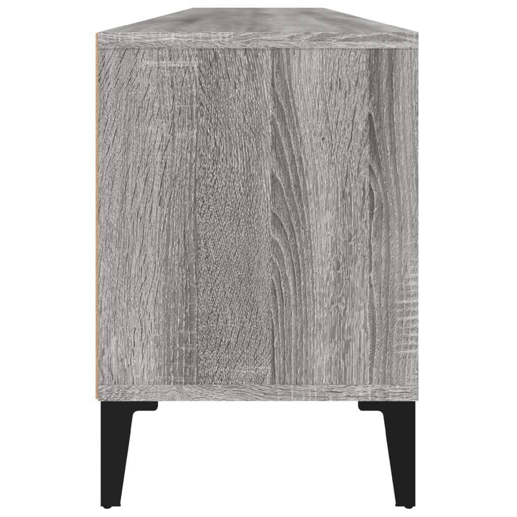 Tv-meubel 150x30x44,5 cm bewerkt hout grijs sonoma eikenkleurig