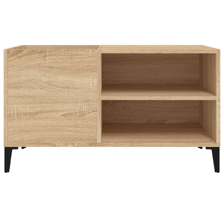 Platenkast 84,5x38x48 cm bewerkt hout sonoma eikenkleurig - AllerleiShop