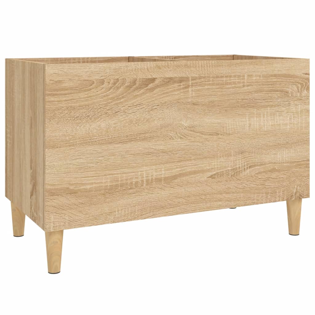 Platenkast 74,5x38x48 cm bewerkt hout sonoma eikenkleurig