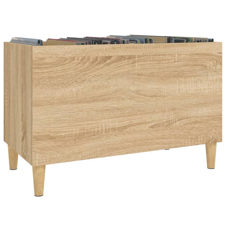 Platenkast 74,5x38x48 cm bewerkt hout sonoma eikenkleurig