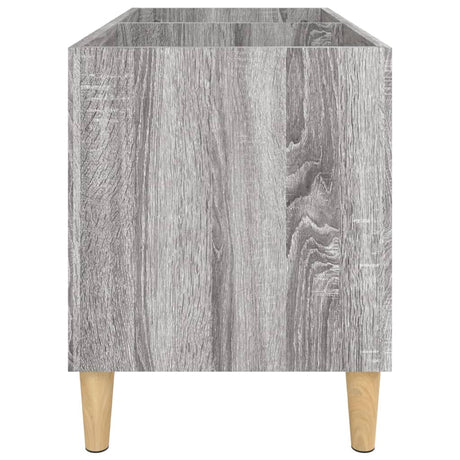 Platenkast 74,5x38x48 cm bewerkt hout grijs sonoma eikenkleurig