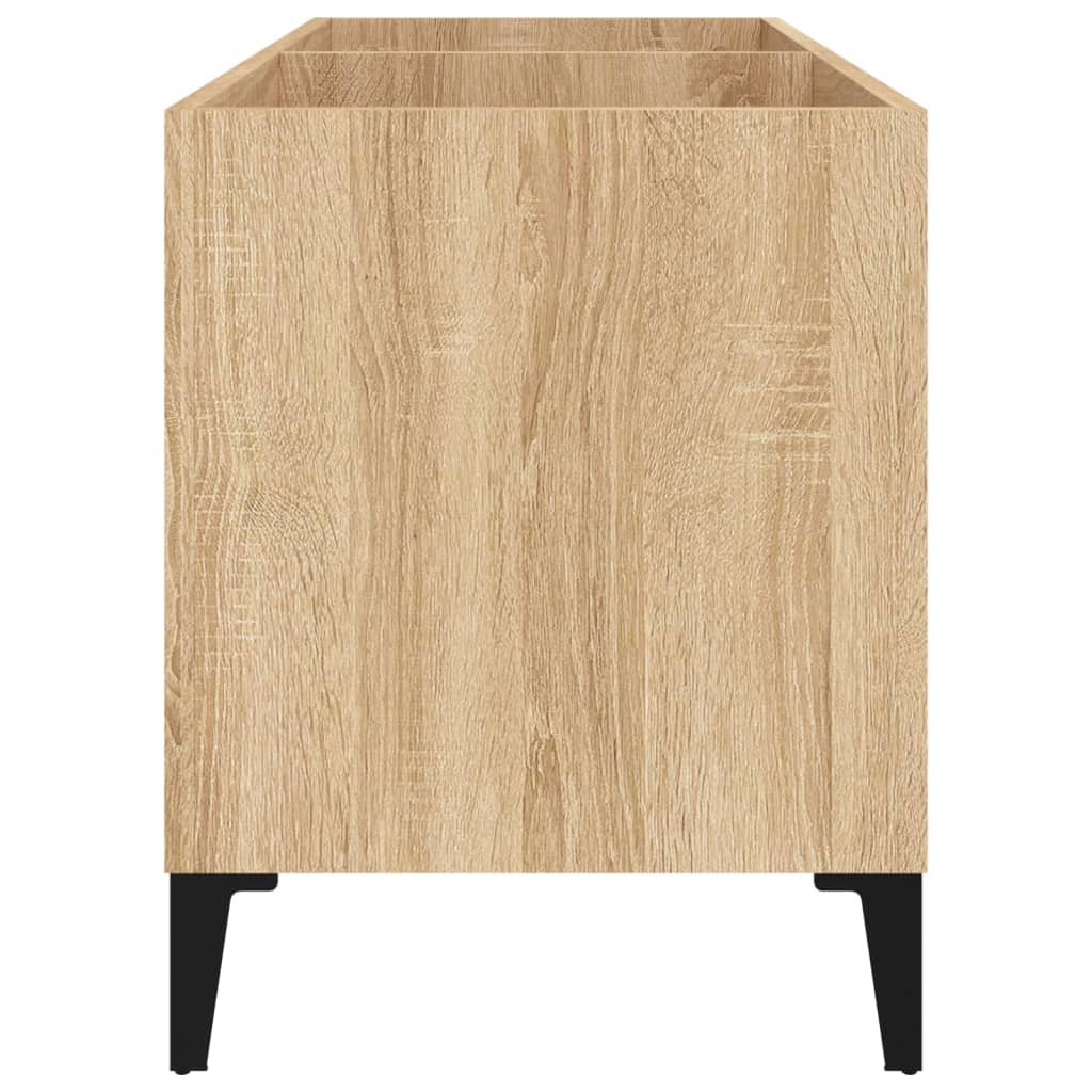 Platenkast 74,5x38x48 cm bewerkt hout sonoma eikenkleurig