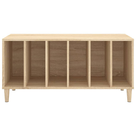 Platenkast 100x38x48 cm bewerkt hout sonoma eikenkleurig