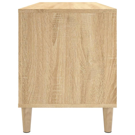 Platenkast 100x38x48 cm bewerkt hout sonoma eikenkleurig