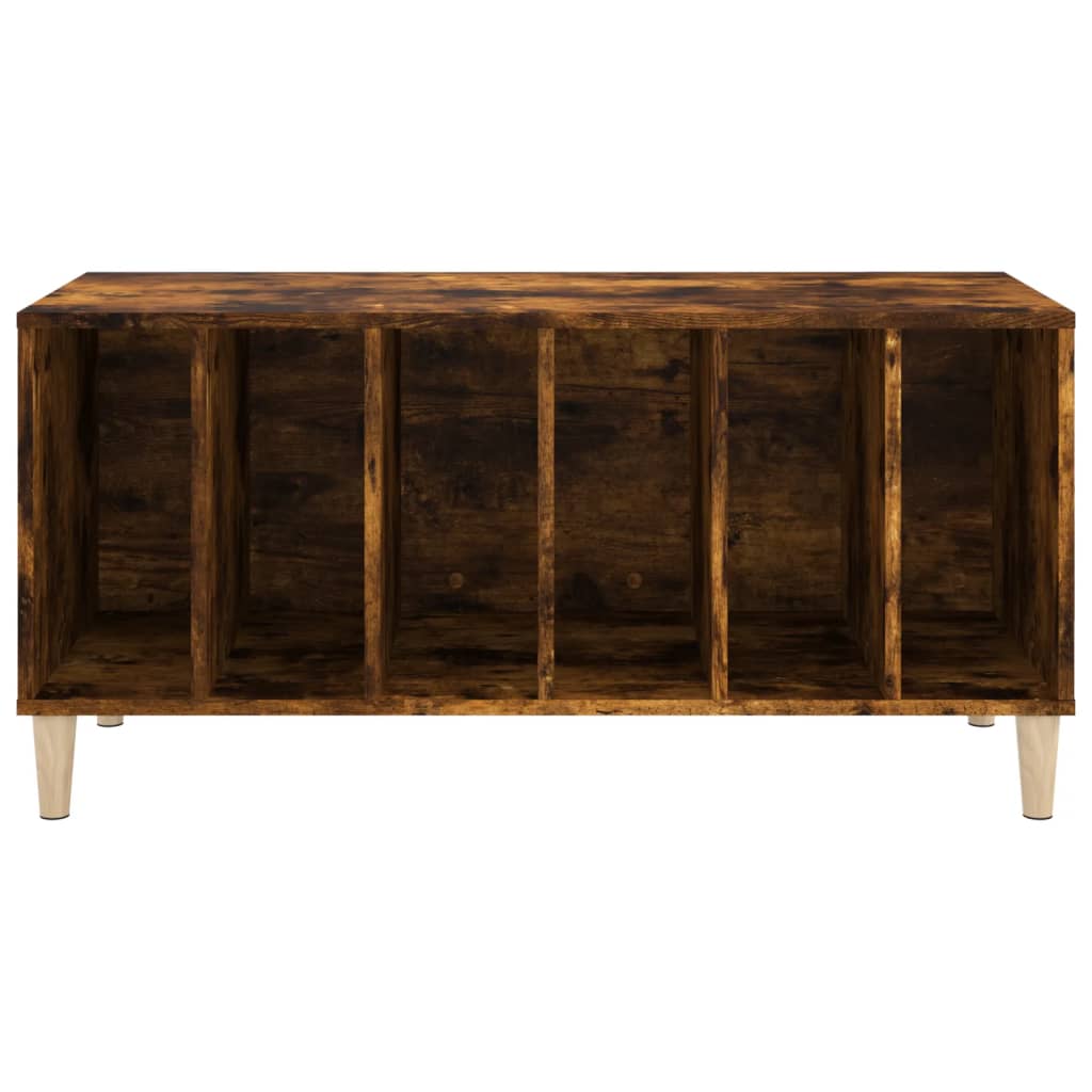 Platenkast 100x38x48 cm bewerkt hout gerookt eikenkleurig - AllerleiShop