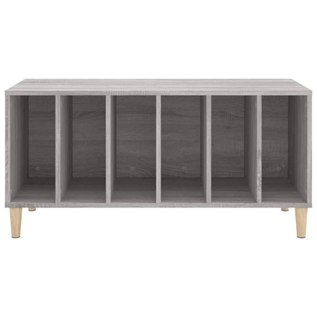 Platenkast 100x38x48 cm bewerkt hout grijs sonoma eikenkleurig