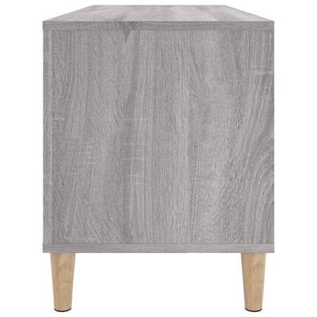 Platenkast 100x38x48 cm bewerkt hout grijs sonoma eikenkleurig