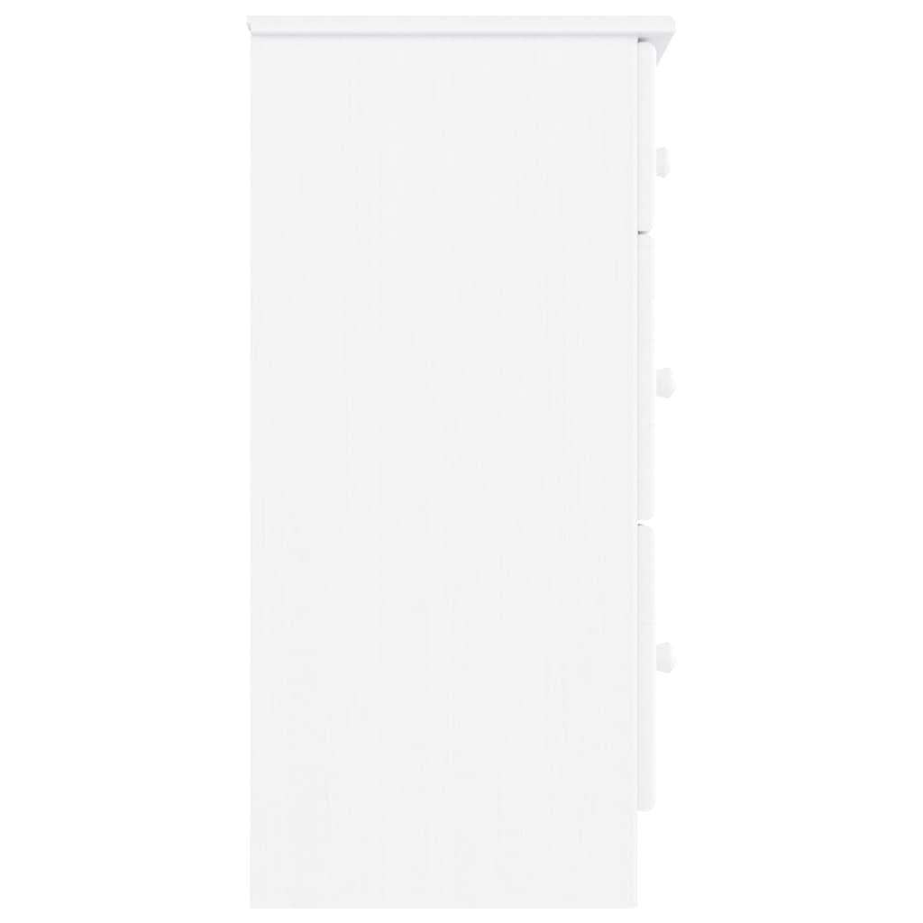 Ladekast ALTA 112x35x73 cm massief grenenhout wit - AllerleiShop