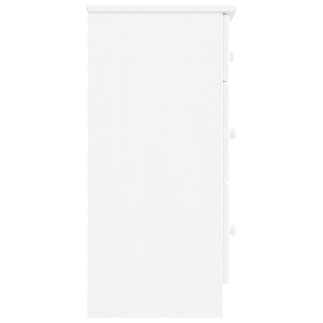 Ladekast ALTA 112x35x73 cm massief grenenhout wit - AllerleiShop