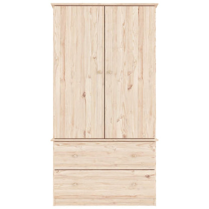 Kledingkast ALTA 90x55x170 cm massief grenenhout - AllerleiShop