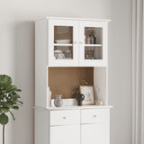 Opzetkast ALTA 77x30x92 cm massief grenenhout wit - AllerleiShop