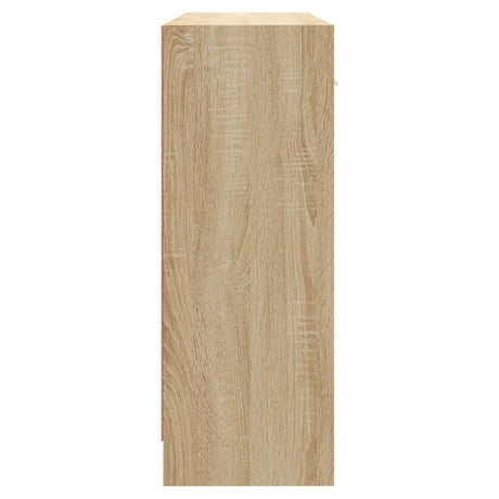 Dressoir 91x28x75 cm bewerkt hout sonoma eikenkleurig - AllerleiShop