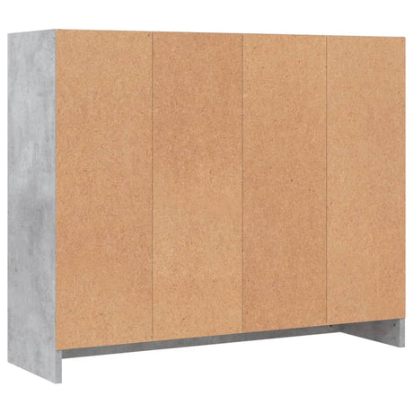 Dressoir 91x28x75 cm bewerkt hout betongrijs - AllerleiShop