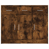 Dressoir 91x28x75 cm bewerkt hout gerookt eikenkleurig - AllerleiShop