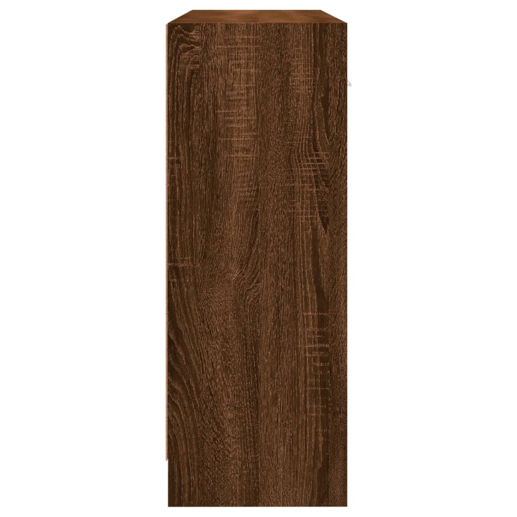 Dressoir 91x28x75 cm bewerkt hout bruin eikenkleur - AllerleiShop