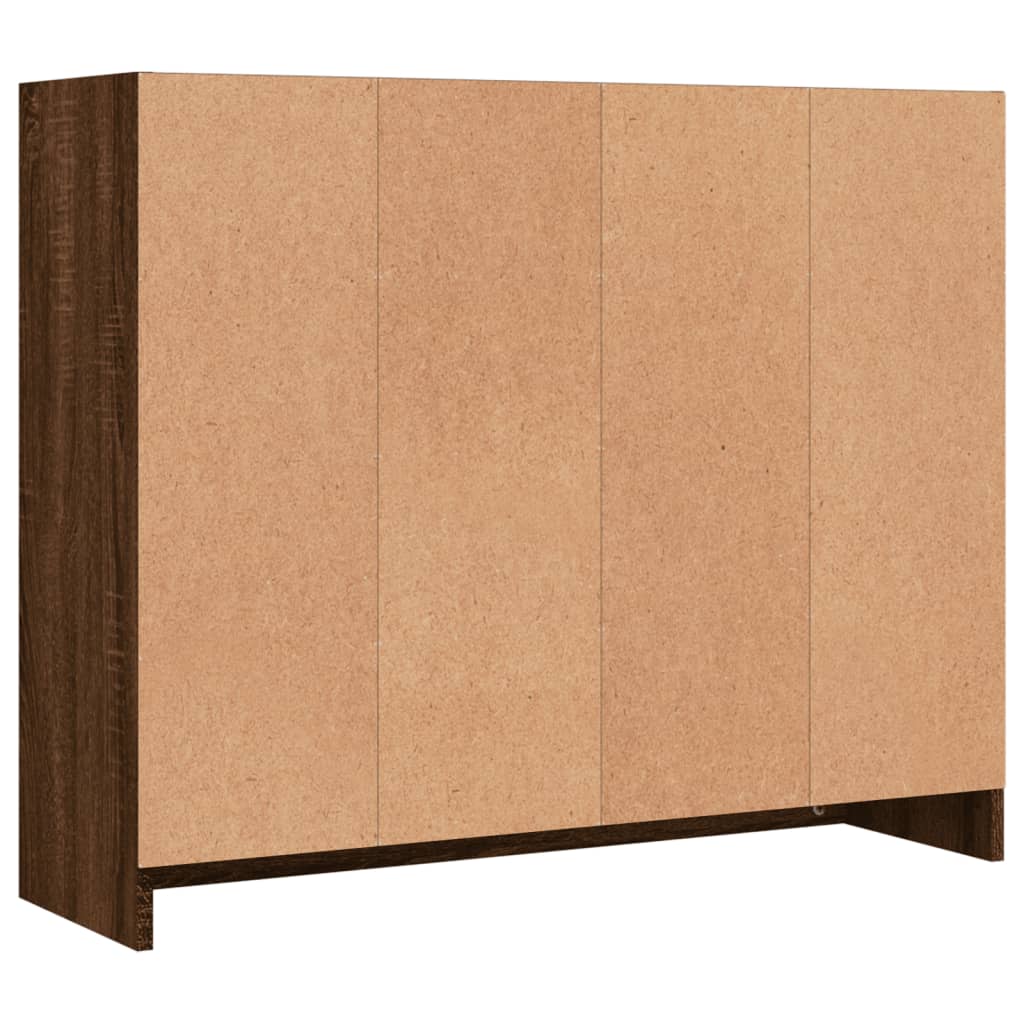 Dressoir 91x28x75 cm bewerkt hout bruin eikenkleur - AllerleiShop