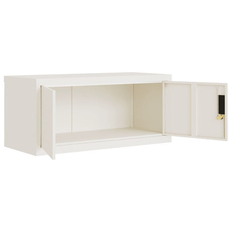 Archiefkast 90x40x40 cm staal wit - AllerleiShop