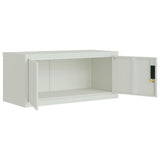 Archiefkast 90x40x40 cm staal lichtgrijs - AllerleiShop