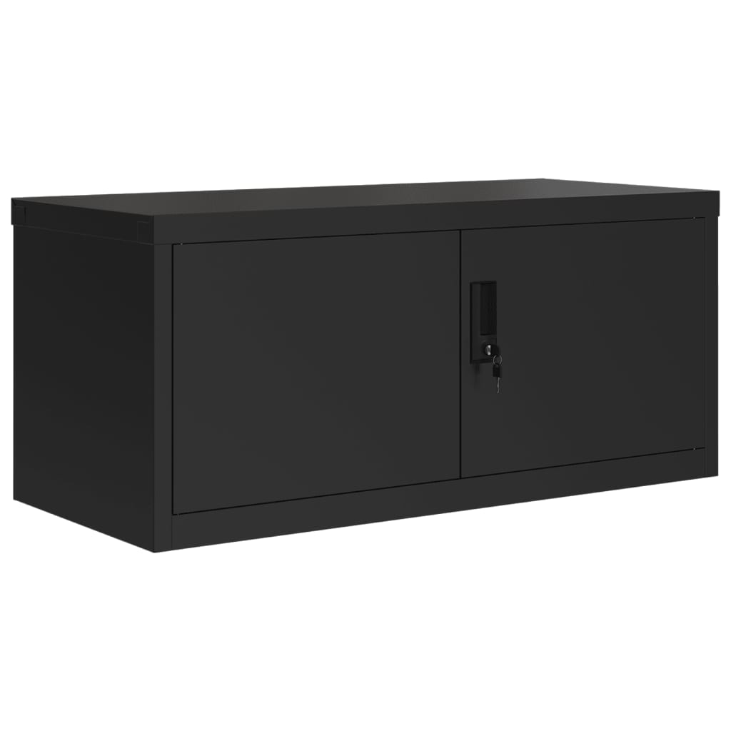 Archiefkast 90x40x40 cm staal zwart - AllerleiShop