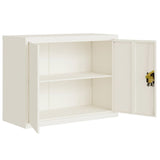 Archiefkast 90x40x70 cm staal wit - AllerleiShop