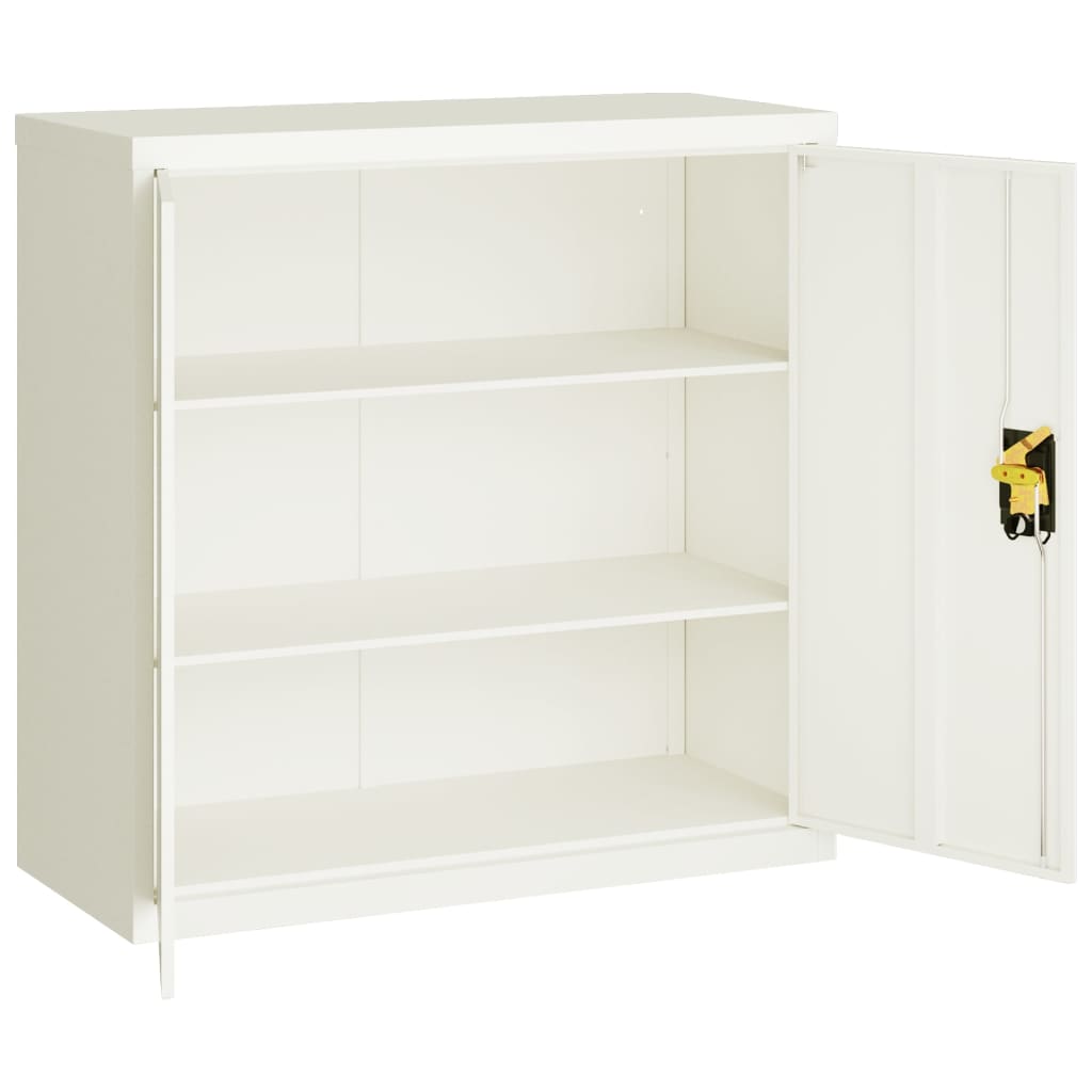 Archiefkast 90x40x90 cm staal wit - AllerleiShop