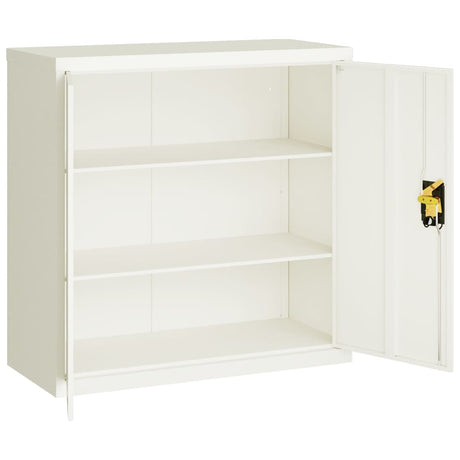 Archiefkast 90x40x90 cm staal wit - AllerleiShop