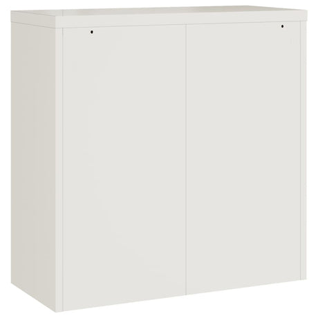 Archiefkast 90x40x90 cm staal wit - AllerleiShop