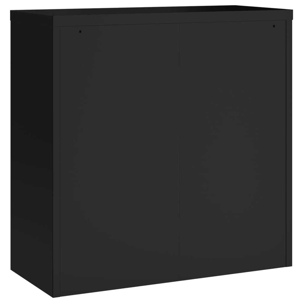 Archiefkast 90x40x90 cm staal zwart - AllerleiShop